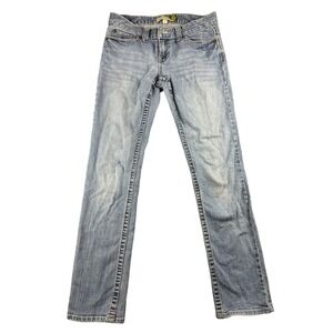 Aeropostale Jeans Women Juniors 5/6 Blue Bayla Skinny Leg Denim Cotton Stretch